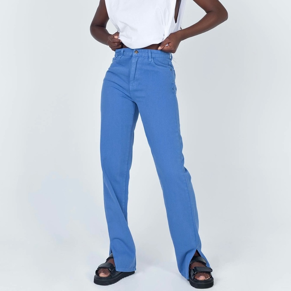 Princess Polly Alabama Jeans in Blue Denim